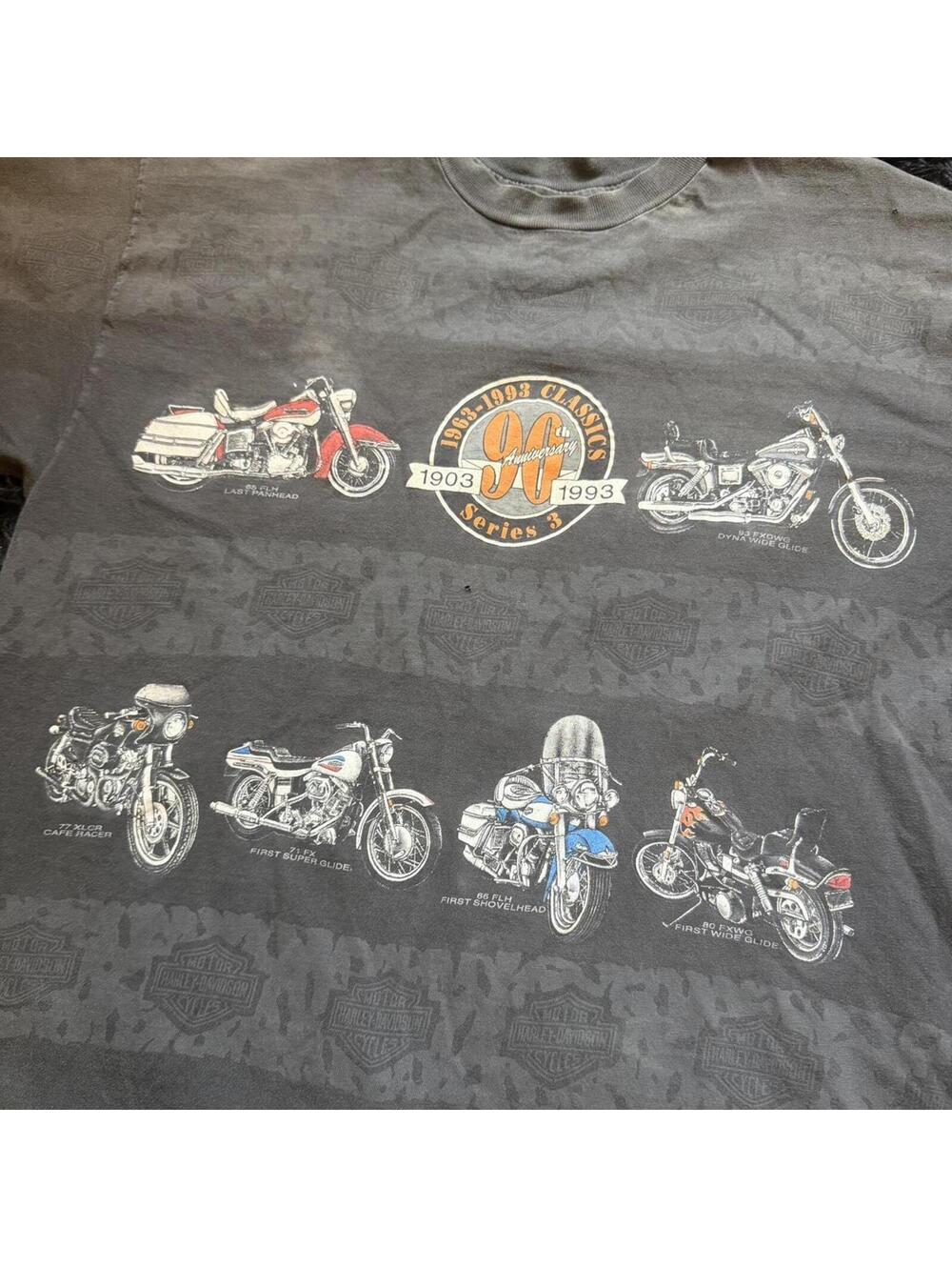 Harley Davidson 90th anniversary all over print tee